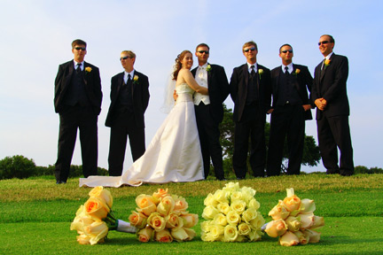 Wedding PartyGolf course Virginia Beach Wedding