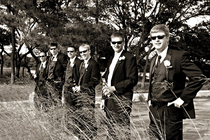 Groomsmen golf course Wedding Day Virginia Beach Wedding