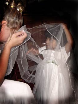 Bride Flower Girl  - Virginia Beach Wedding Photography